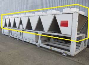 Chiller air-cooled condensers