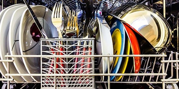 Badly loaded dishwasher can affect its washing quality